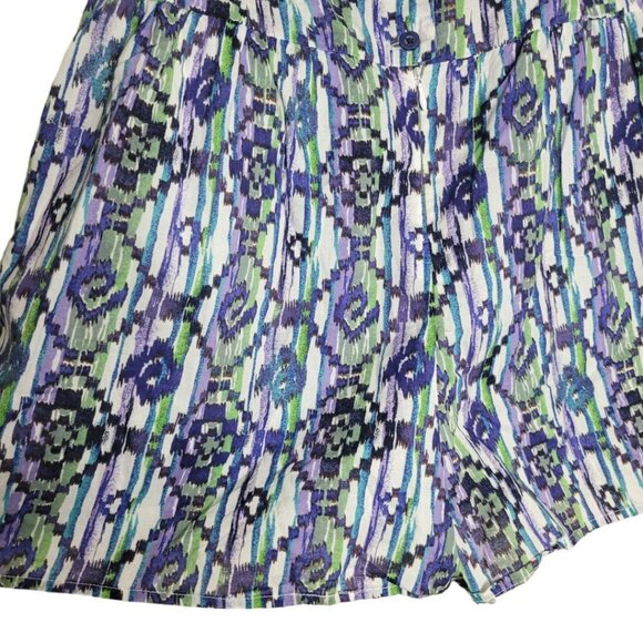 Miley Cyrus Max Azria Romper Shorts Adjustable Tie Strap Summer Juniors L - Picture 4 of 6